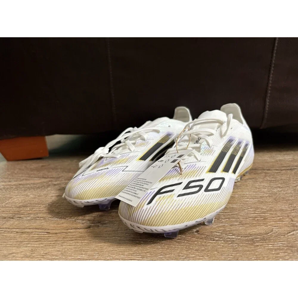 Adidas F50 Elite FG Firm Ground Junior Football Boots White Sz 3.5Y JH7713